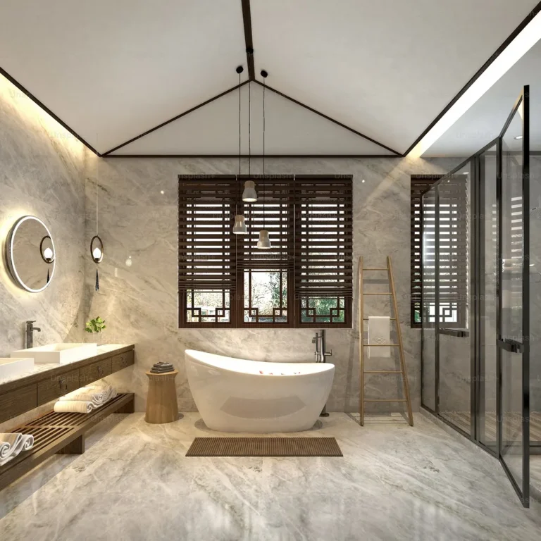 Nyt badeværelse med betonfliser og el-gulvvarme